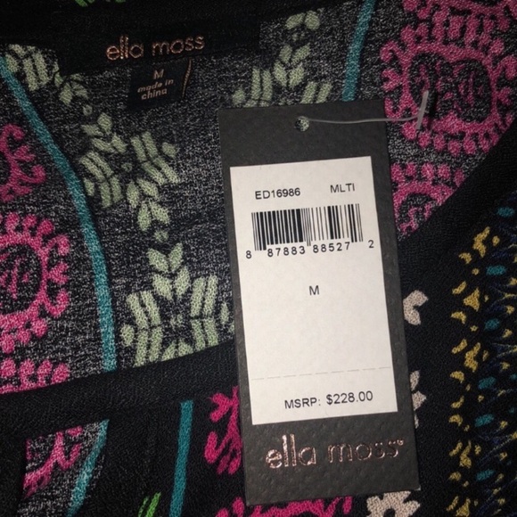 NWT🪡ELLA MOSS 🪡AURORA PRINT SHIFT DRESS🪡 - Picture 7 of 7